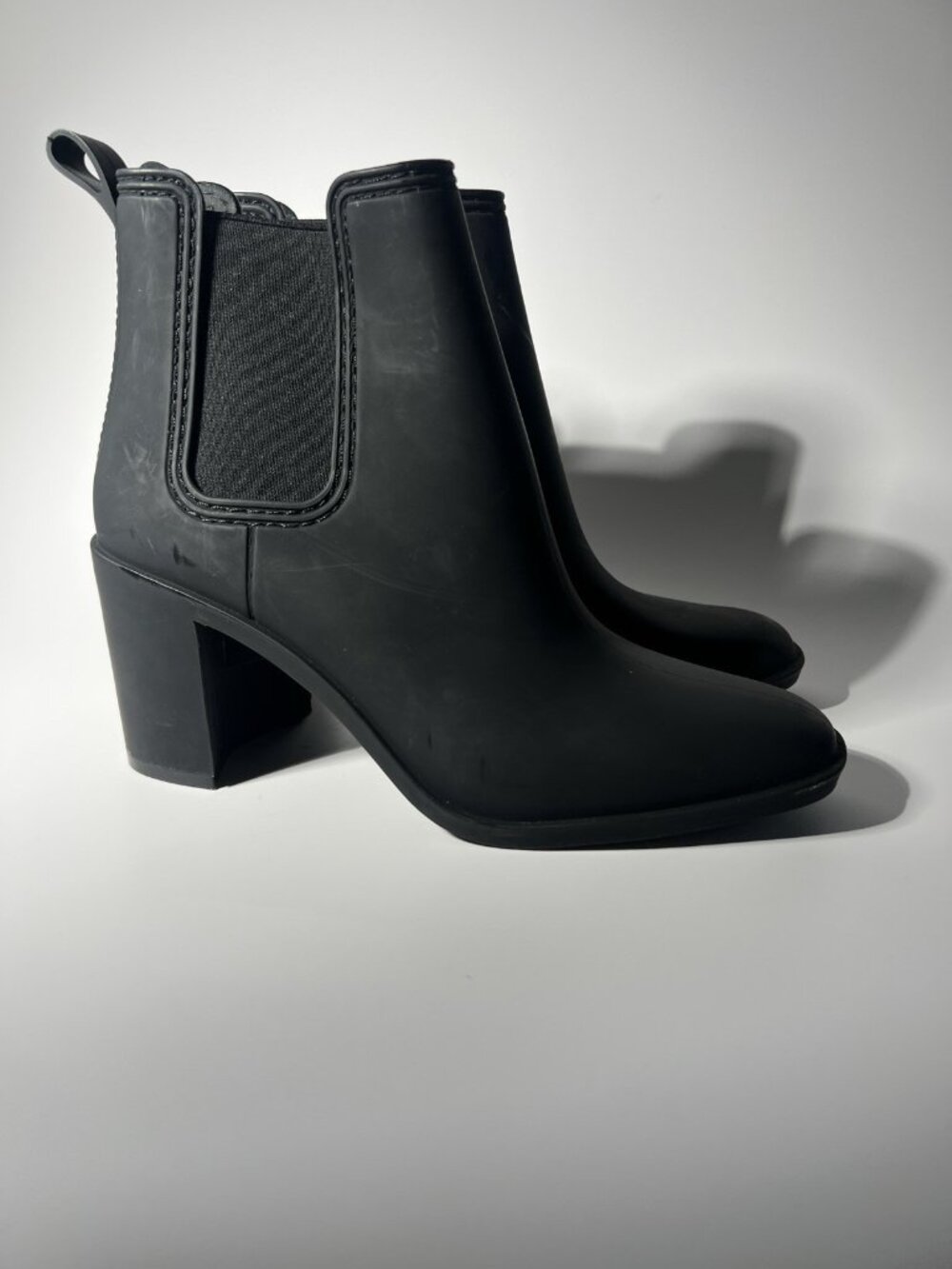 Jeffrey Campbell Hurricane Women’s Heeled Rain Boots Black Size 8